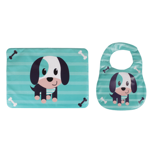 Грудничковий набір: Нагрудник 25 на 24 см та Клеєнка 30 на 41 см