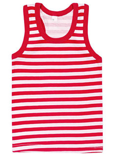 Майка-борцовка, красная (от 74см до 134см рост)