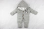 Комбинезон детский вязаный+внутри махра от 3 до 9 мес