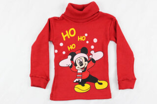 Водолазка дитяча тепла начіс 1–7 років (80–122 см), червона 