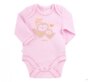 Боді Бембі інтерлок з довгим рукавом, 100% бавовна, 0-1, 9-12 міс