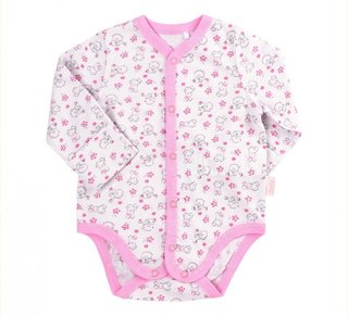 Боді дитяче Бембі, кулір, короткий рукав, 0-3 міс, 100% коттон