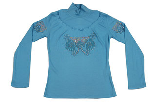 Модный трикотажный реглан для девочки (128-134 рост)