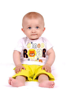 Комплект ясельний 2-х предметний з вишивкою