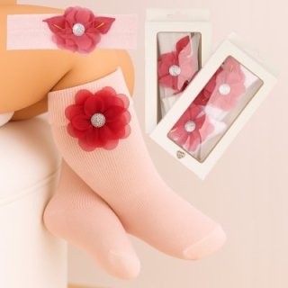 Шкарпетки і повязка дитяча Туреччина (0-6 міс)