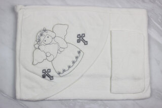 Полотенце-уголок для крещения, махра Турция