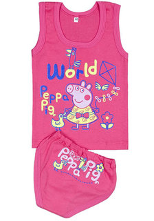 Комплект для девочек трусы + майка (от 68см до 80см рост)