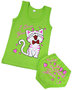 Комплект для девочек трусы + майка, салатовый (от 68см до 80см рост)