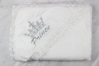 Плед-уголок для крещения, махра Турция