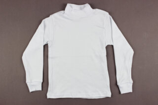 Водолазка дитяча біла, інтерлок   (2-10 років 92-140 ріст)