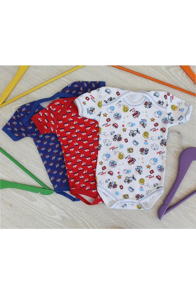 Боді для немовлят інтерлок, короткий рукав, 100% бавовна, 9-12 міс (Україна)