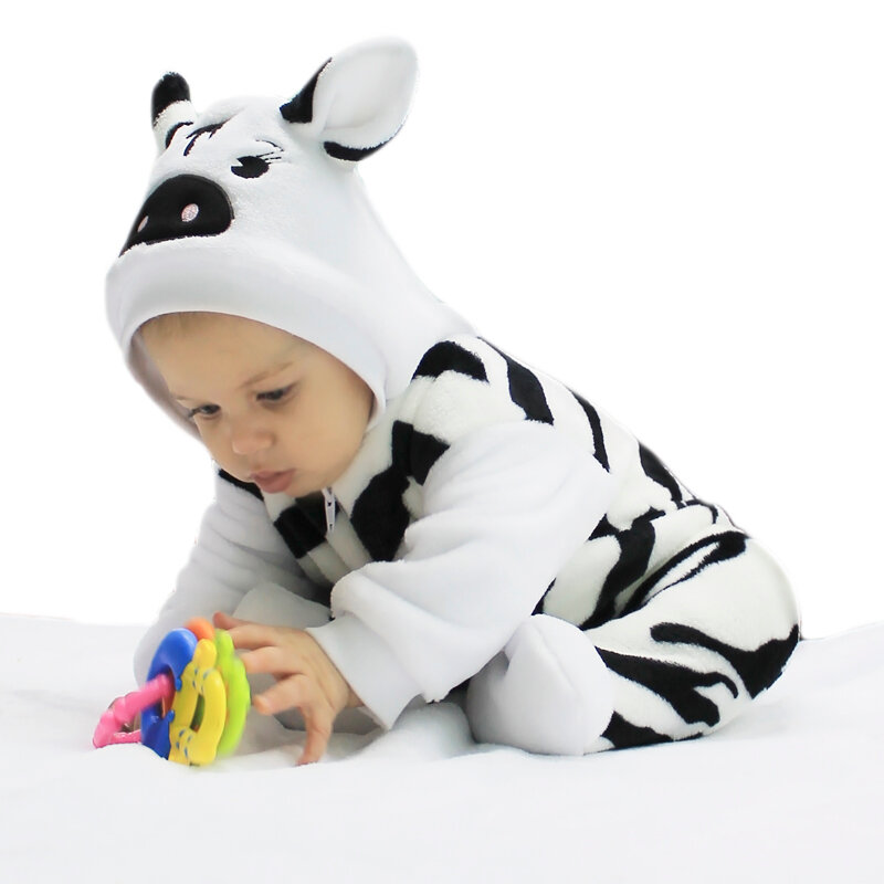 Комбинезон ясельный Зебра, махра