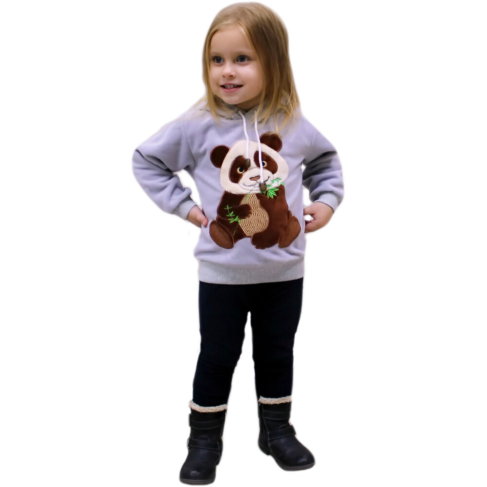 Джемпер дитячий з капюшоном + вишивка, полар