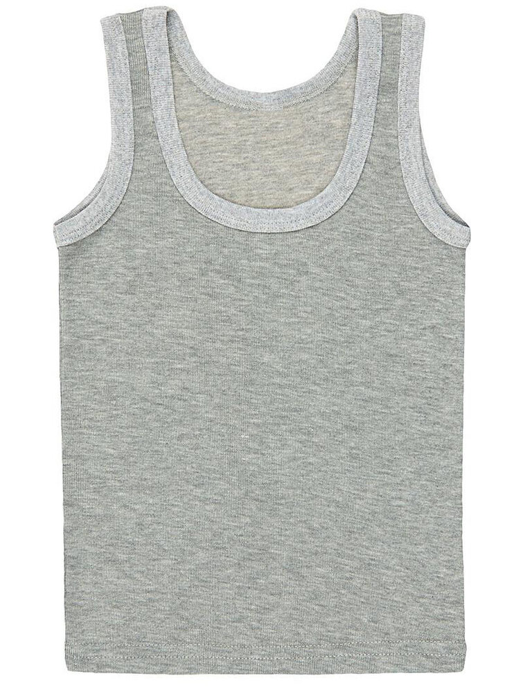 Майка детская, серый меланж (от 92см до 122см рост)