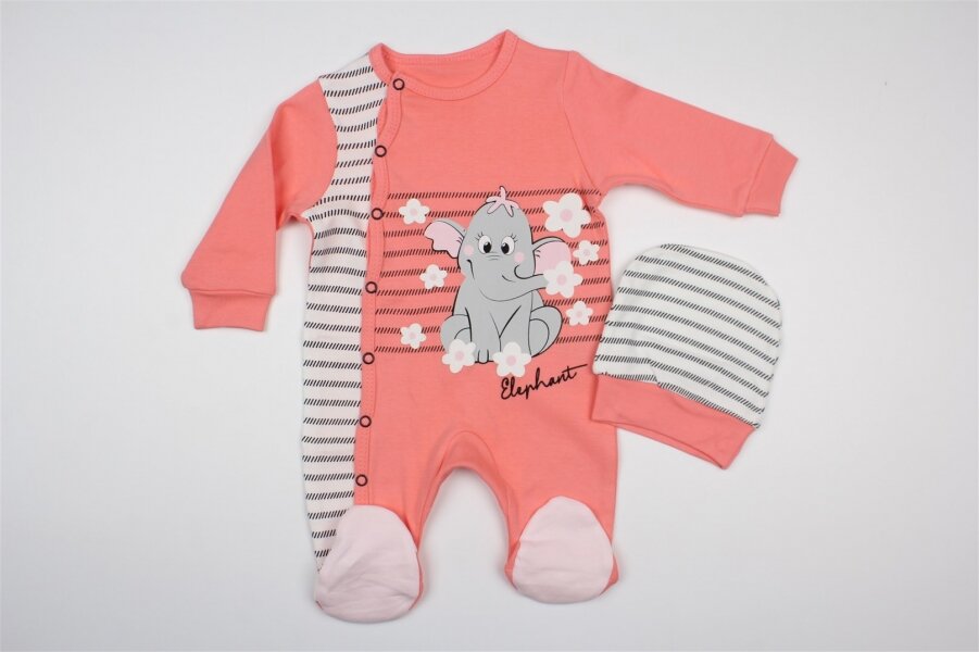 Комбинезон детский+ шапочка от 0 до 6 мес