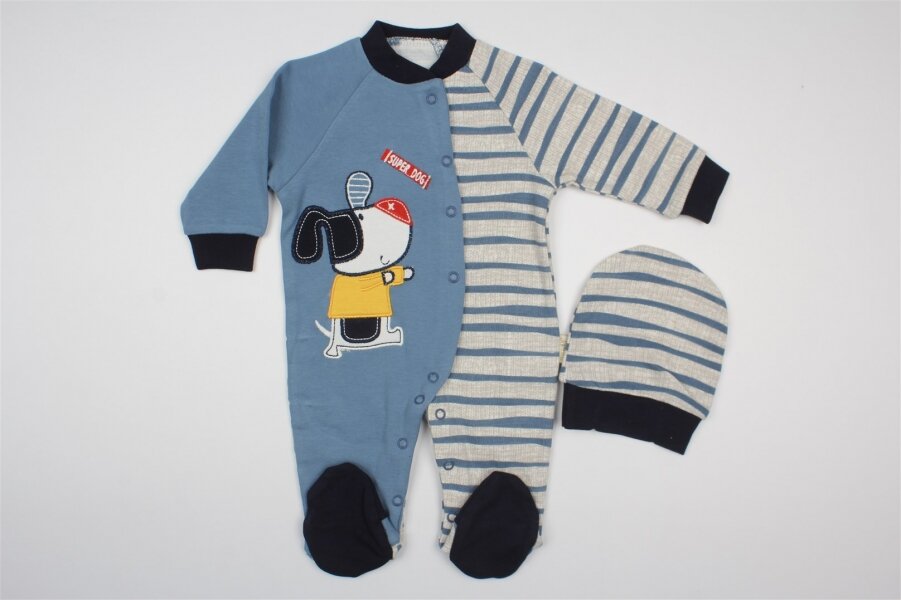 Комбинезон детский+ шапочка от 0 до 6 мес