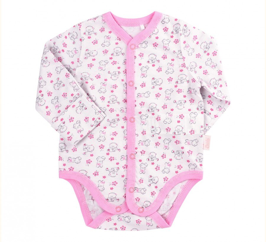 Боді дитяче Бембі, кулір, короткий рукав, 0-3 міс, 100% коттон
