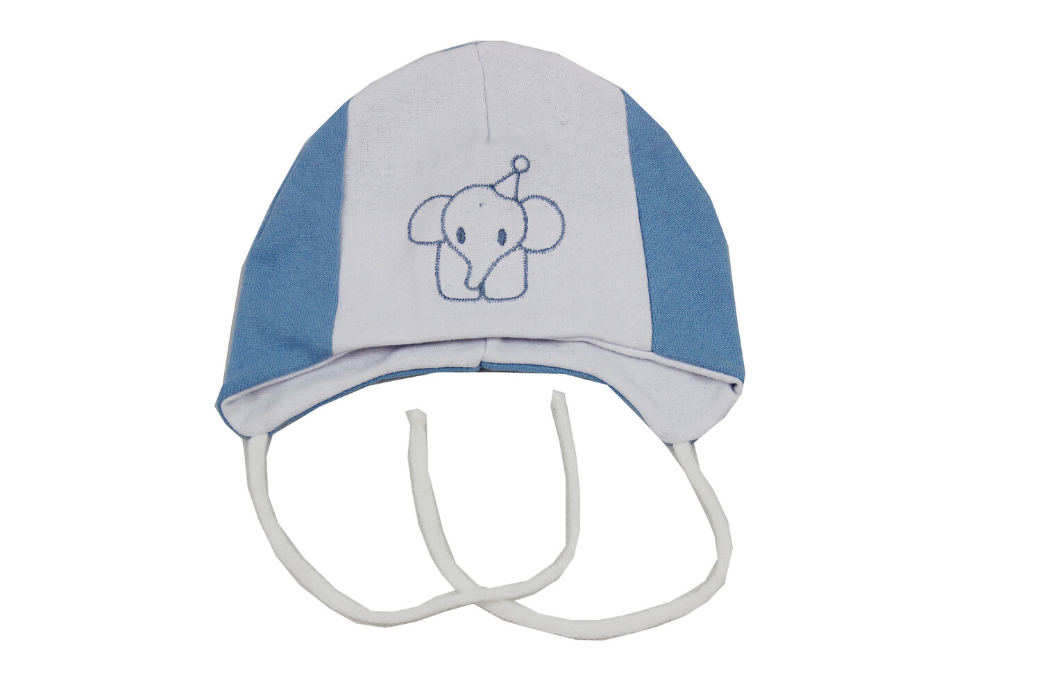 Трикотажная шапочка на завязках (40-44р)