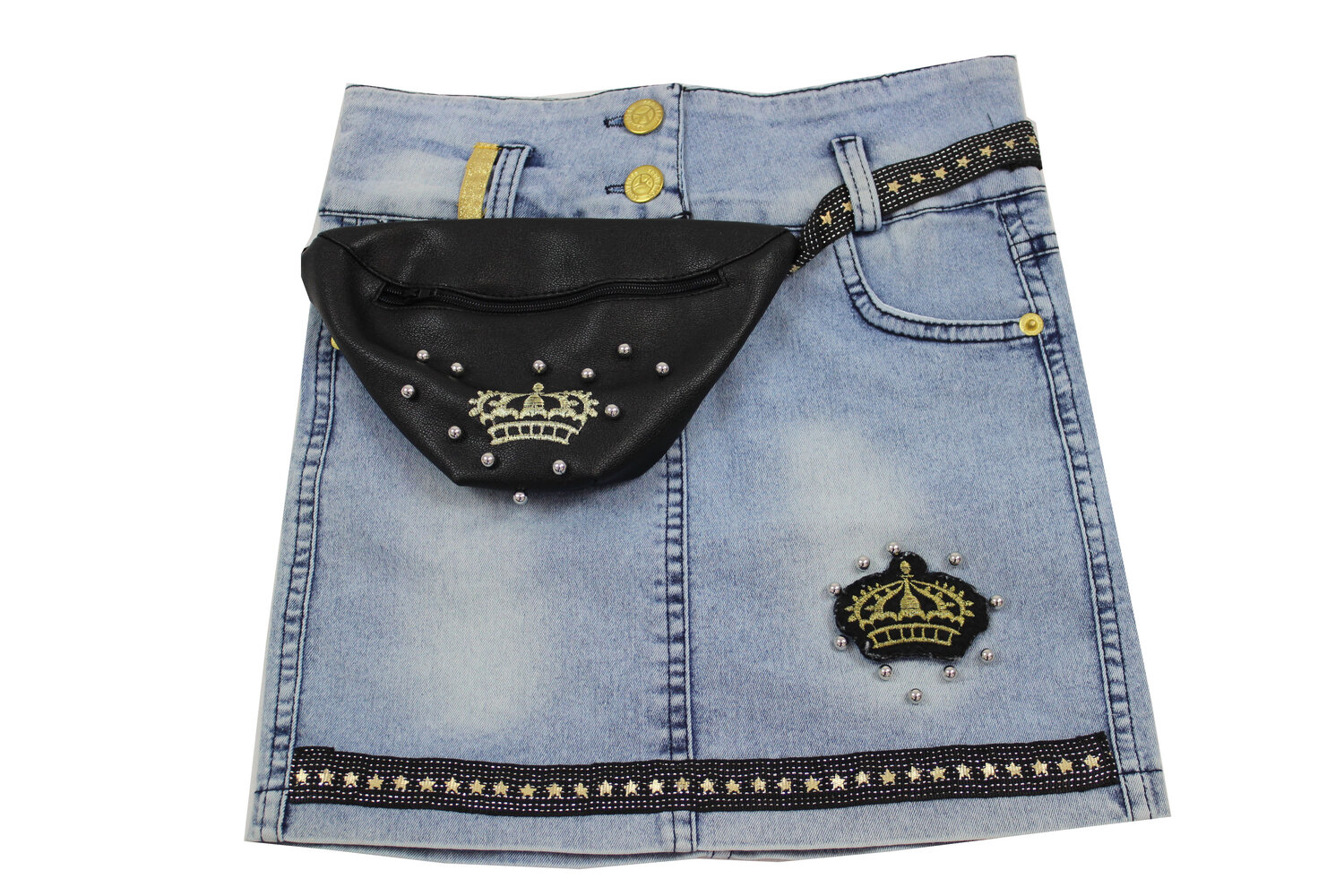 Джинсова спідниця для дівчинки (5-8 років)