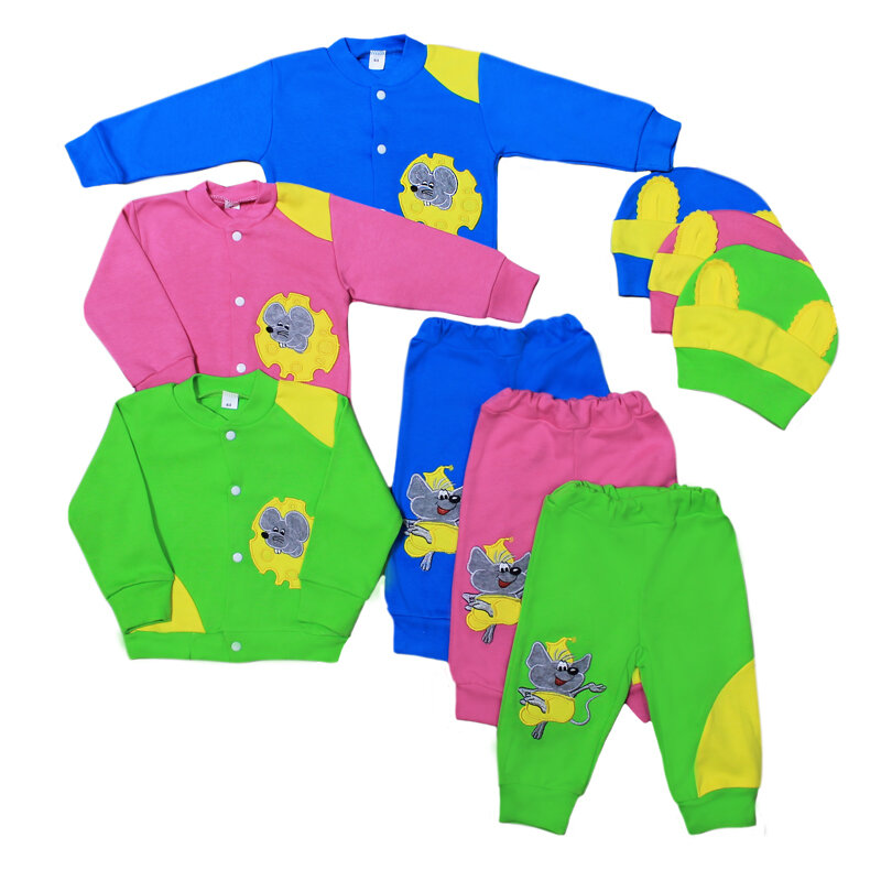 Комплект ясельный 3-х предметный, интерлок