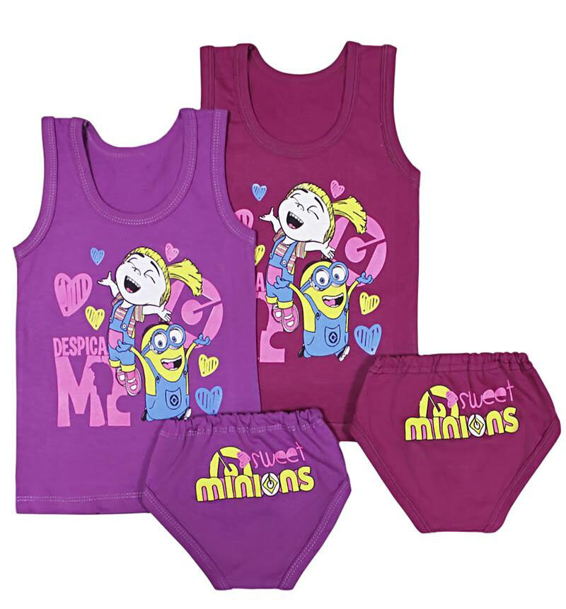 Комплект для девочек трусы + майка (от 68см до 80см рост)