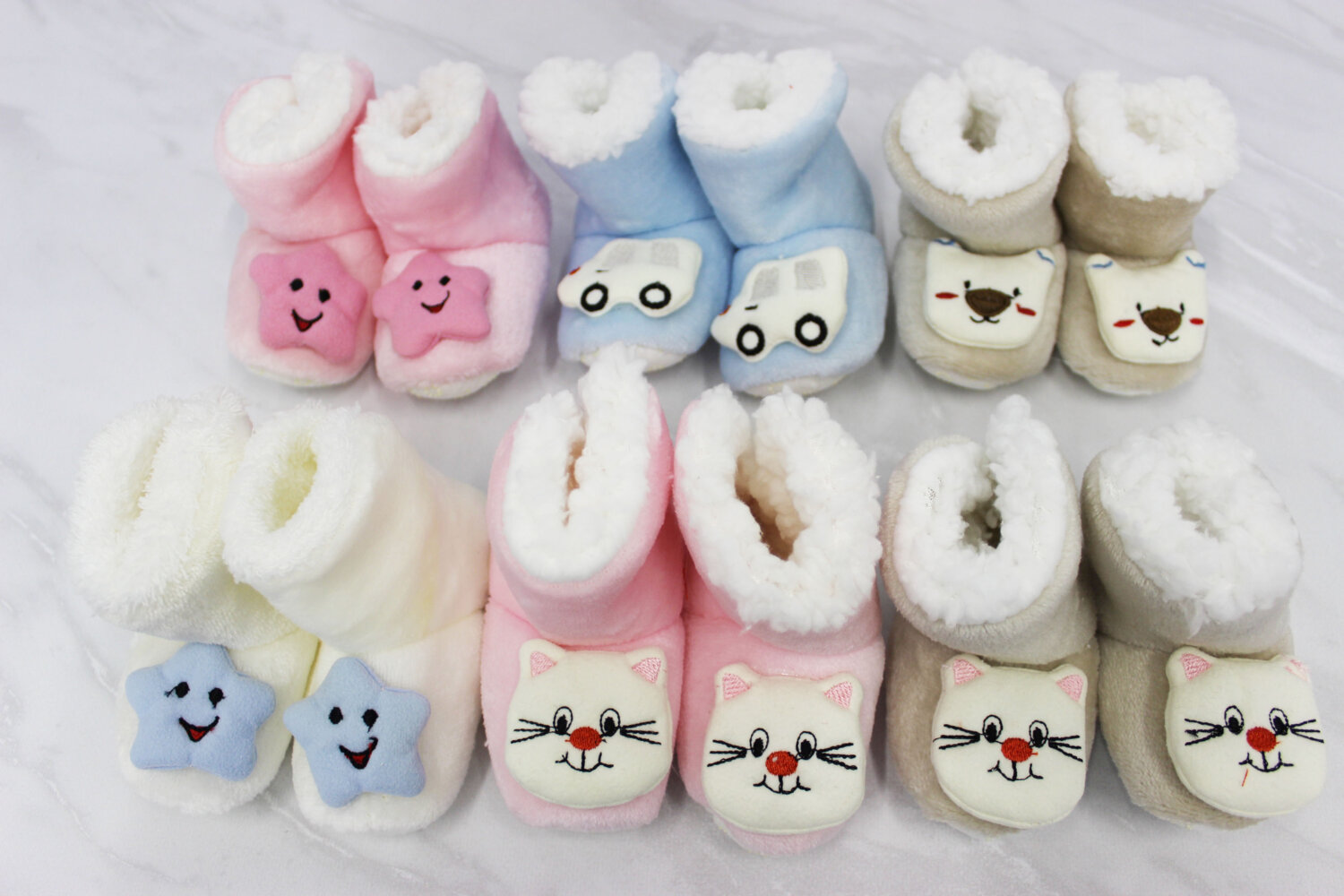 Пинетки махровые антискользящие Турция 3-12 мес