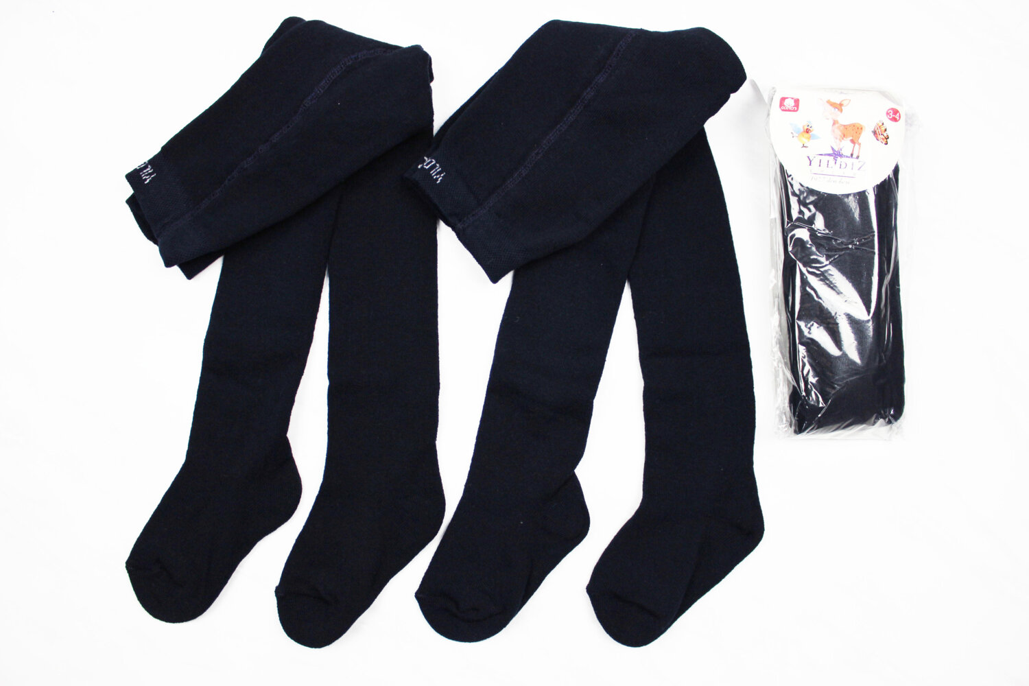 Колготи махрові темно-синій (від 106см до 134см зростання)