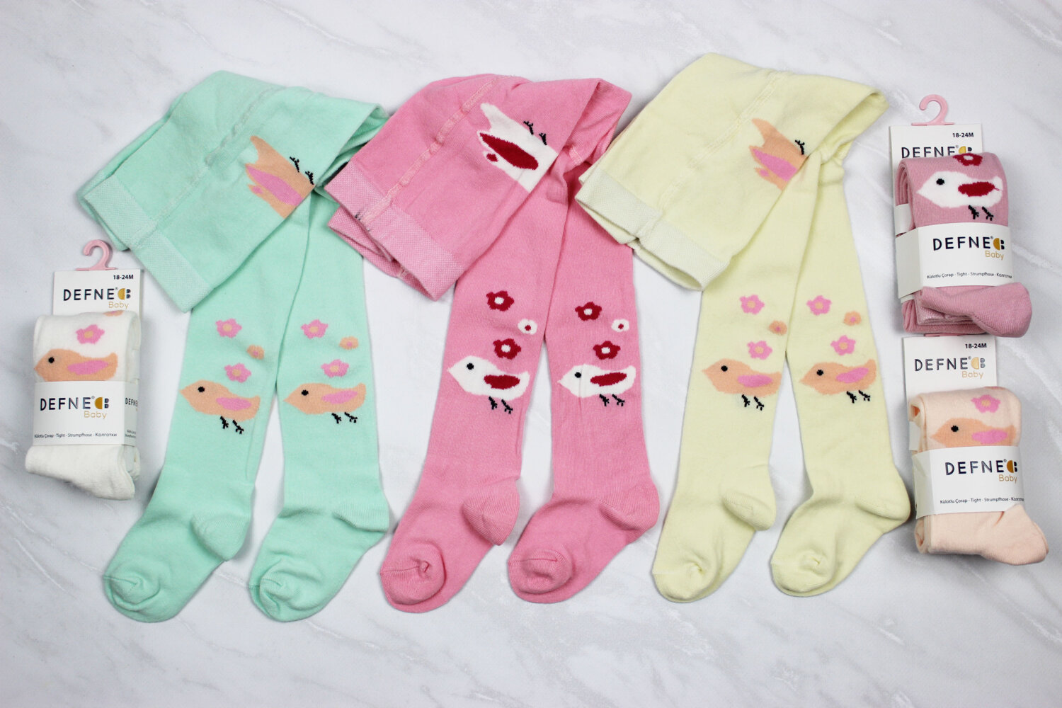 Колготы всесезонные на памперс (от 0 до 24 мес)