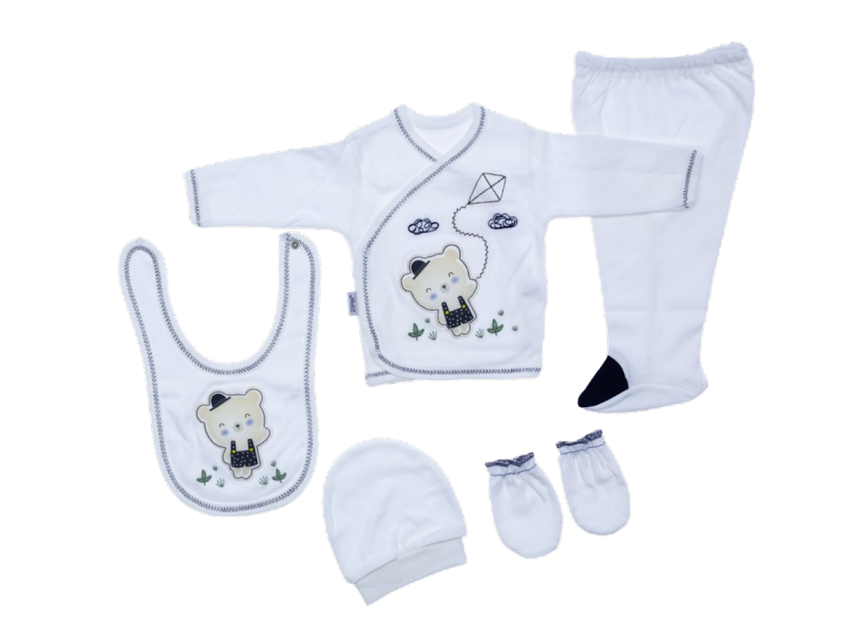 5-ти предметный набор для новорожденного Турция