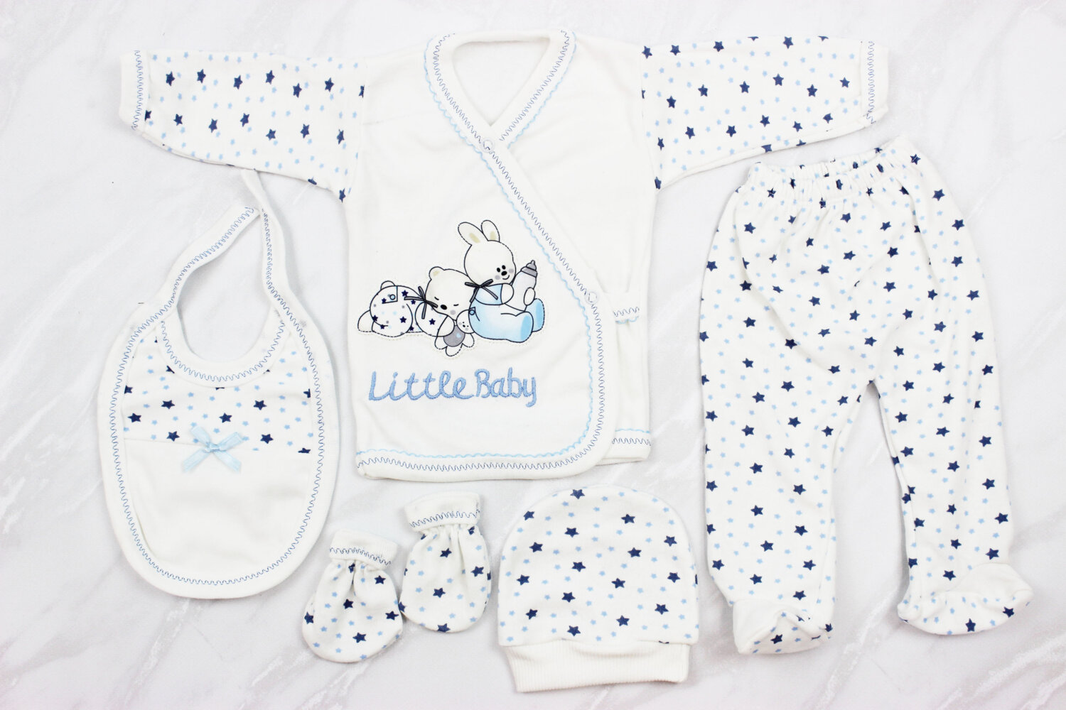 5-ти предметный набор для новорожденного Турция