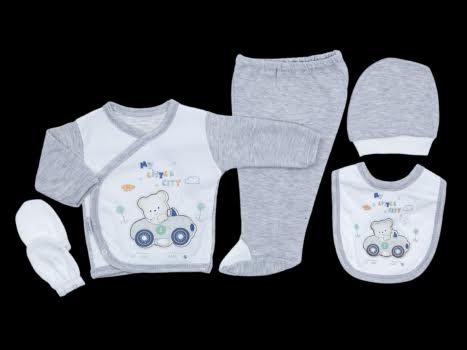 5-ти предметный набор для новорожденного Турция