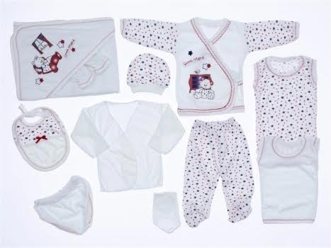 11-ти предметный набор для новорожденного Турция