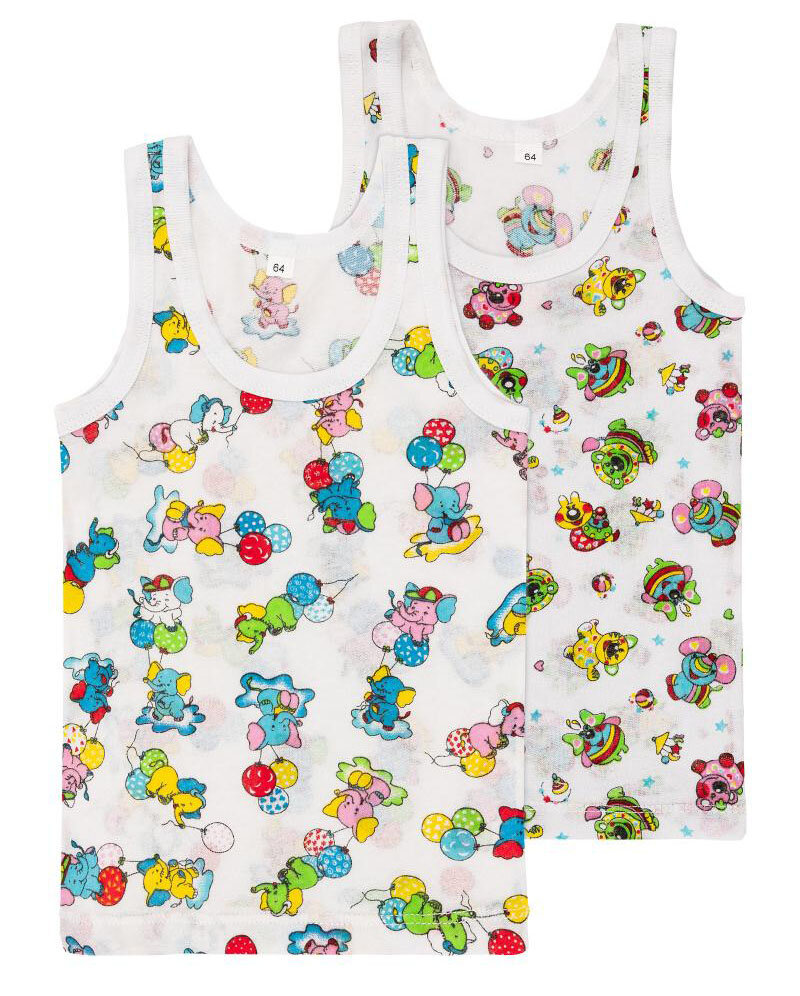 Майка для девочек кулир тонкий (от 104см до 110см рост)