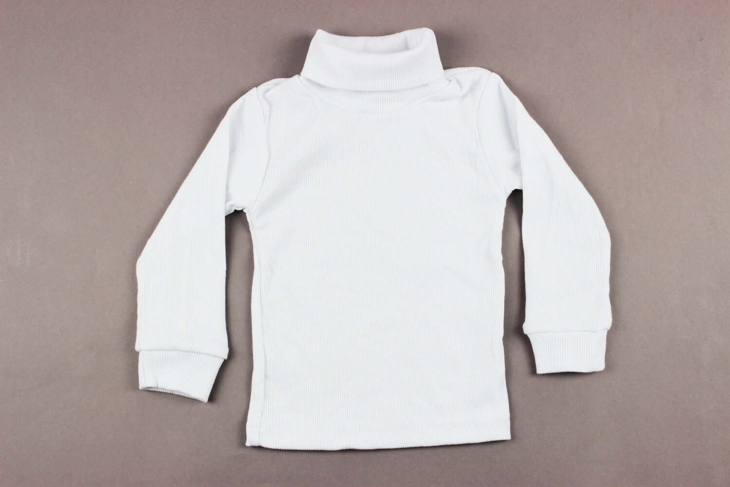 Водолазка дитяча біла, рубчик з начосом (1-11 років 80-146 ріст)