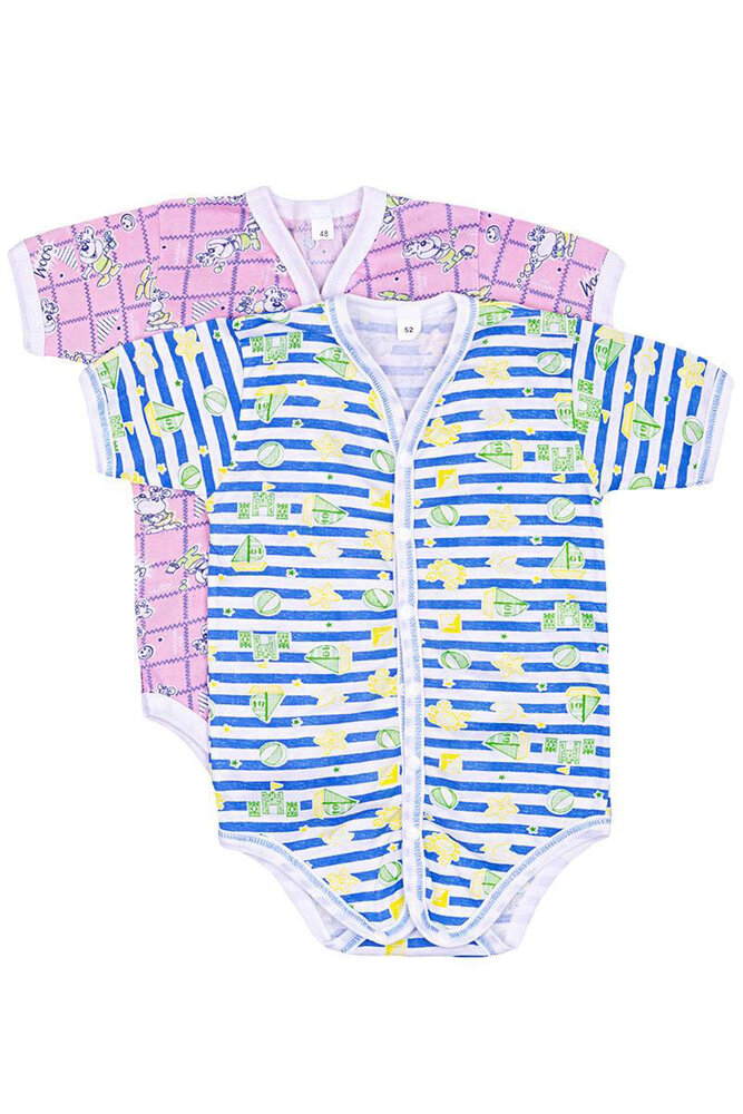 Боді дитяче на кнопках, короткий рукав, 100% бавовна, 0-12 міс