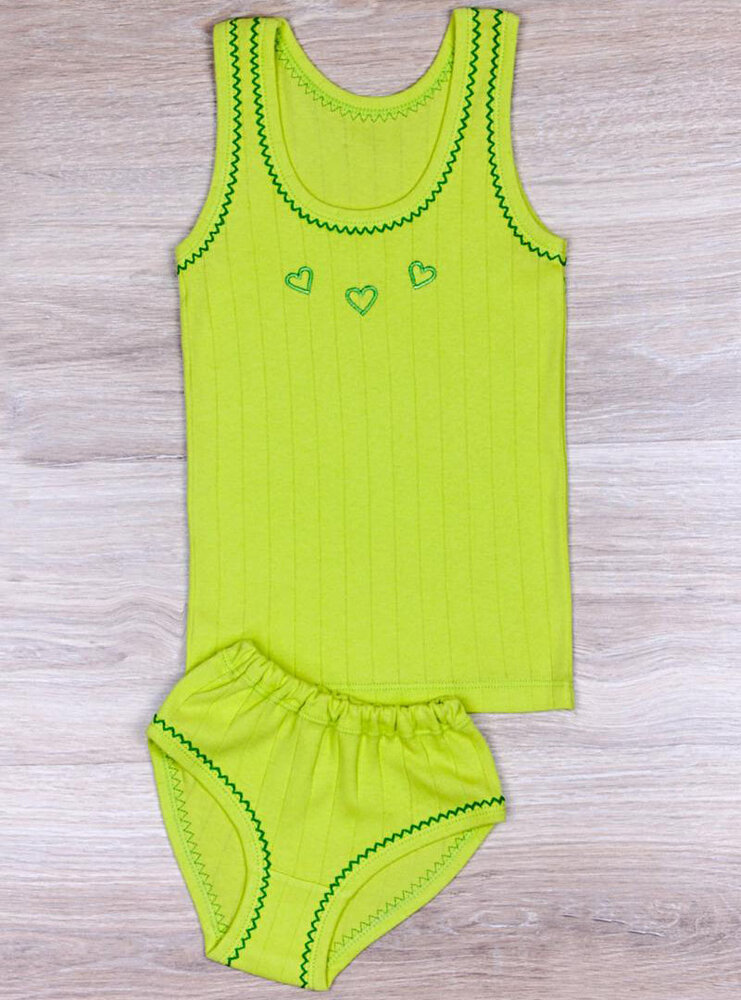 Комплект труси та майка, салатовий (від 74см до 122см зріст)