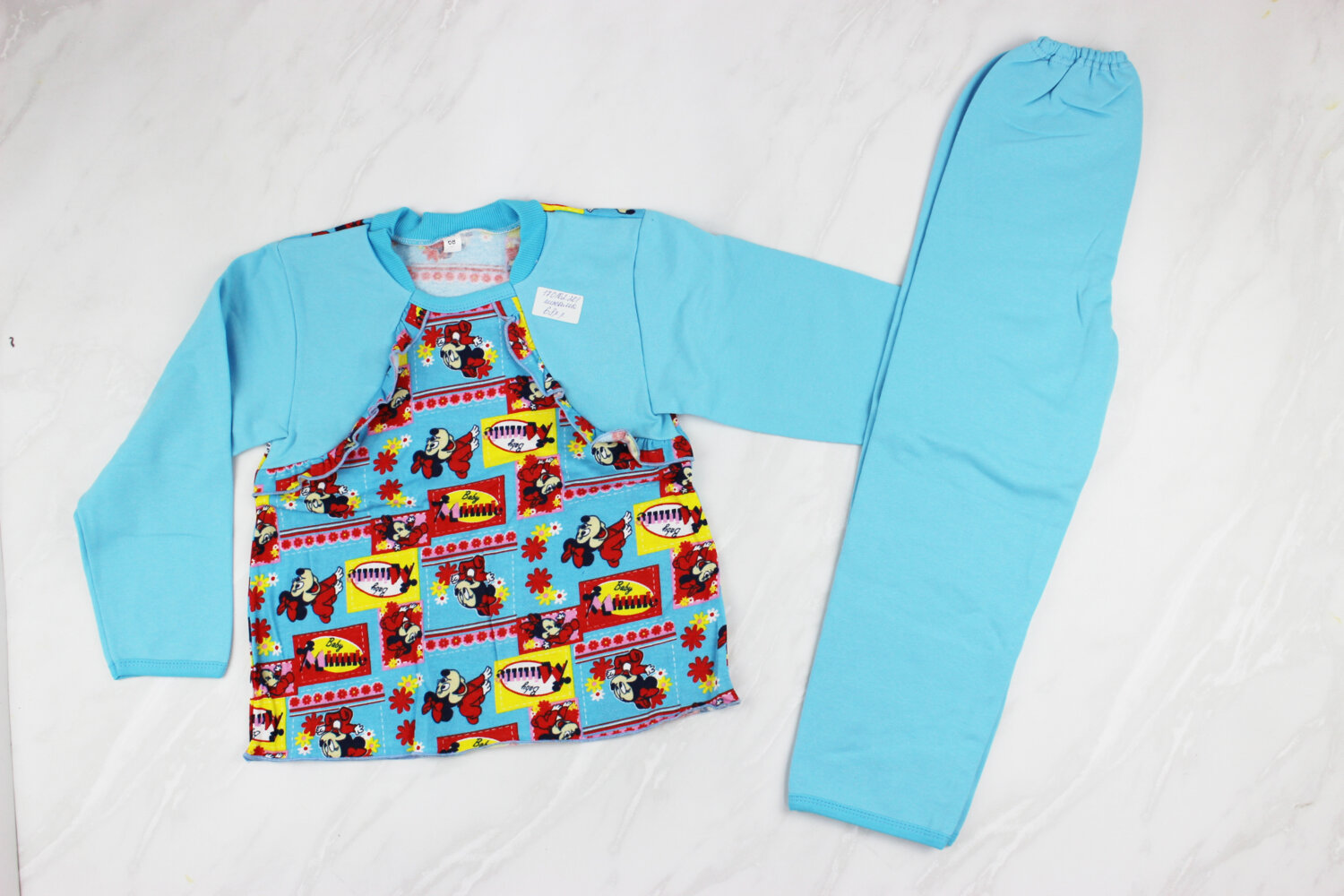 Пижама детская с начесом (116см-122см рост)