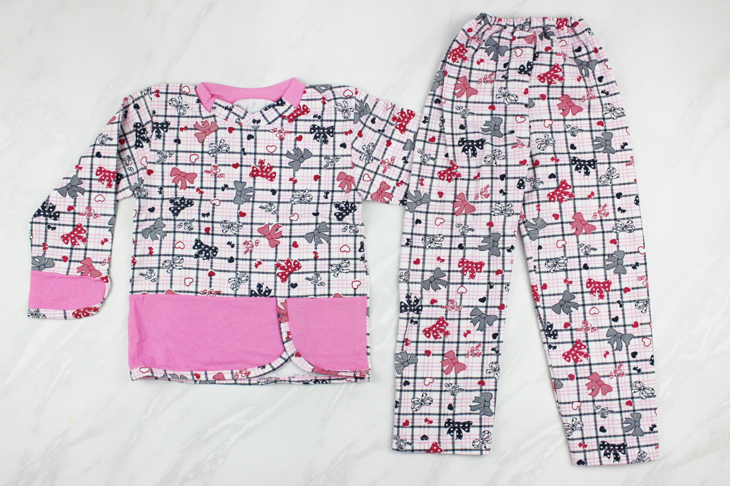 Пижама детская с начесом (от 110см до 116см рост)