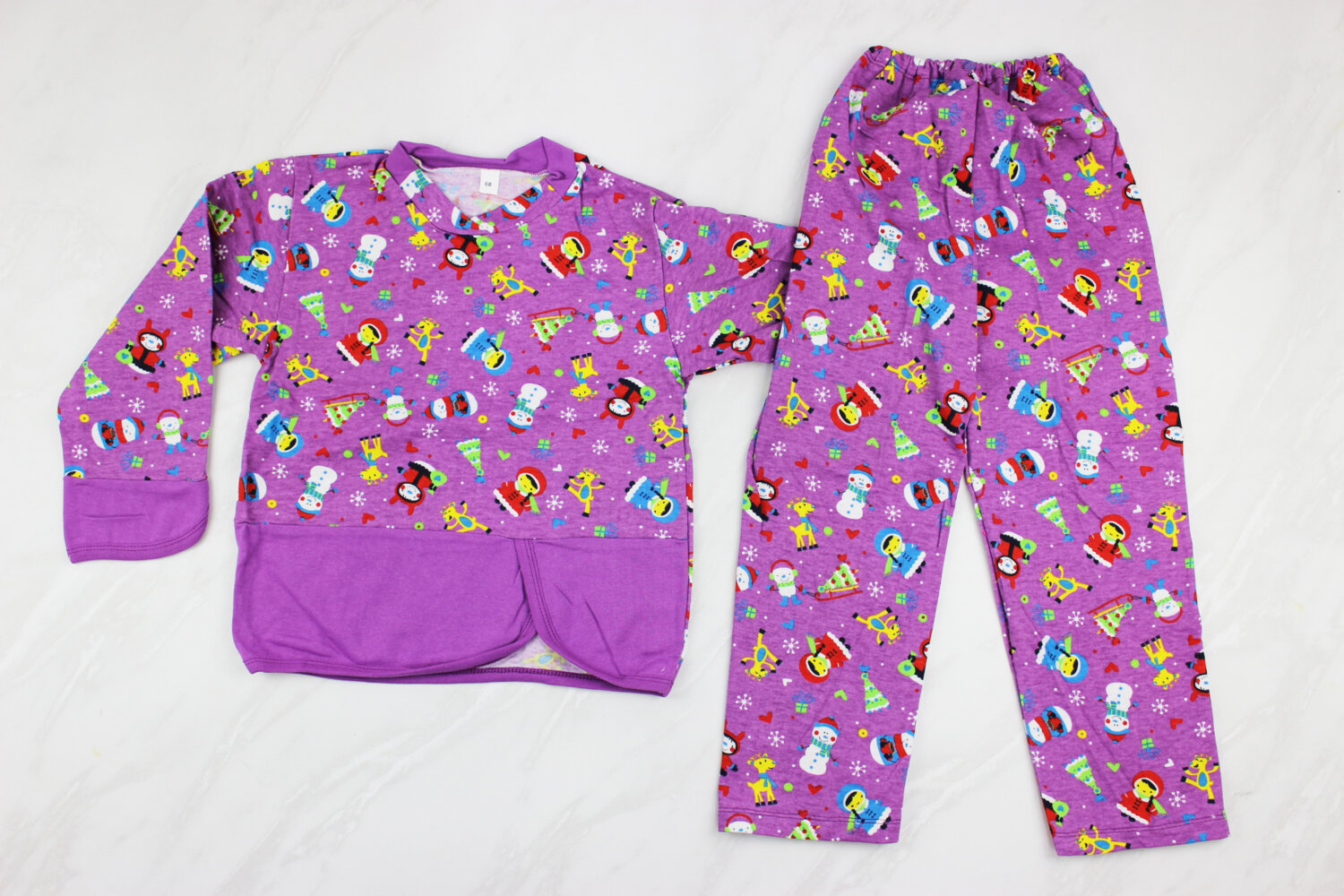 Пижама детская с начесом (116см-122см рост)