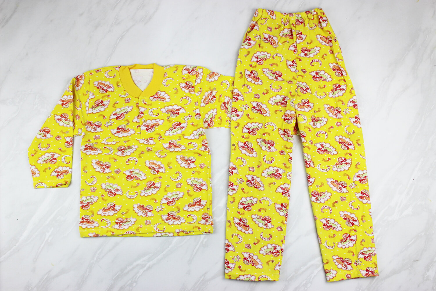 Пижама детская с начесом (116см-122см рост)