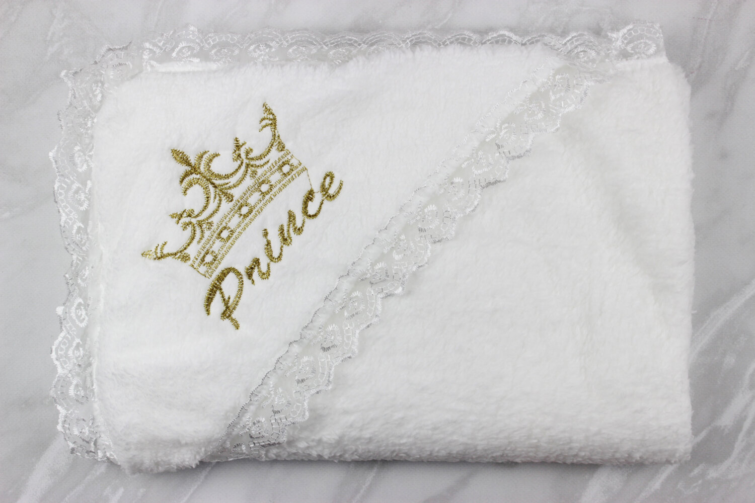 Плед-уголок для крещения, махра Турция