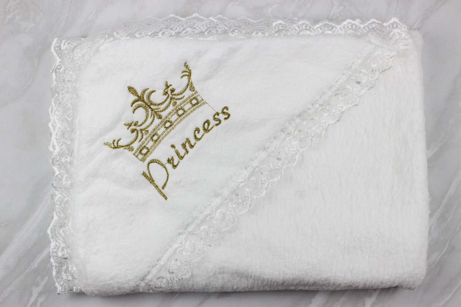 Плед-уголок для крещения, махра Турция