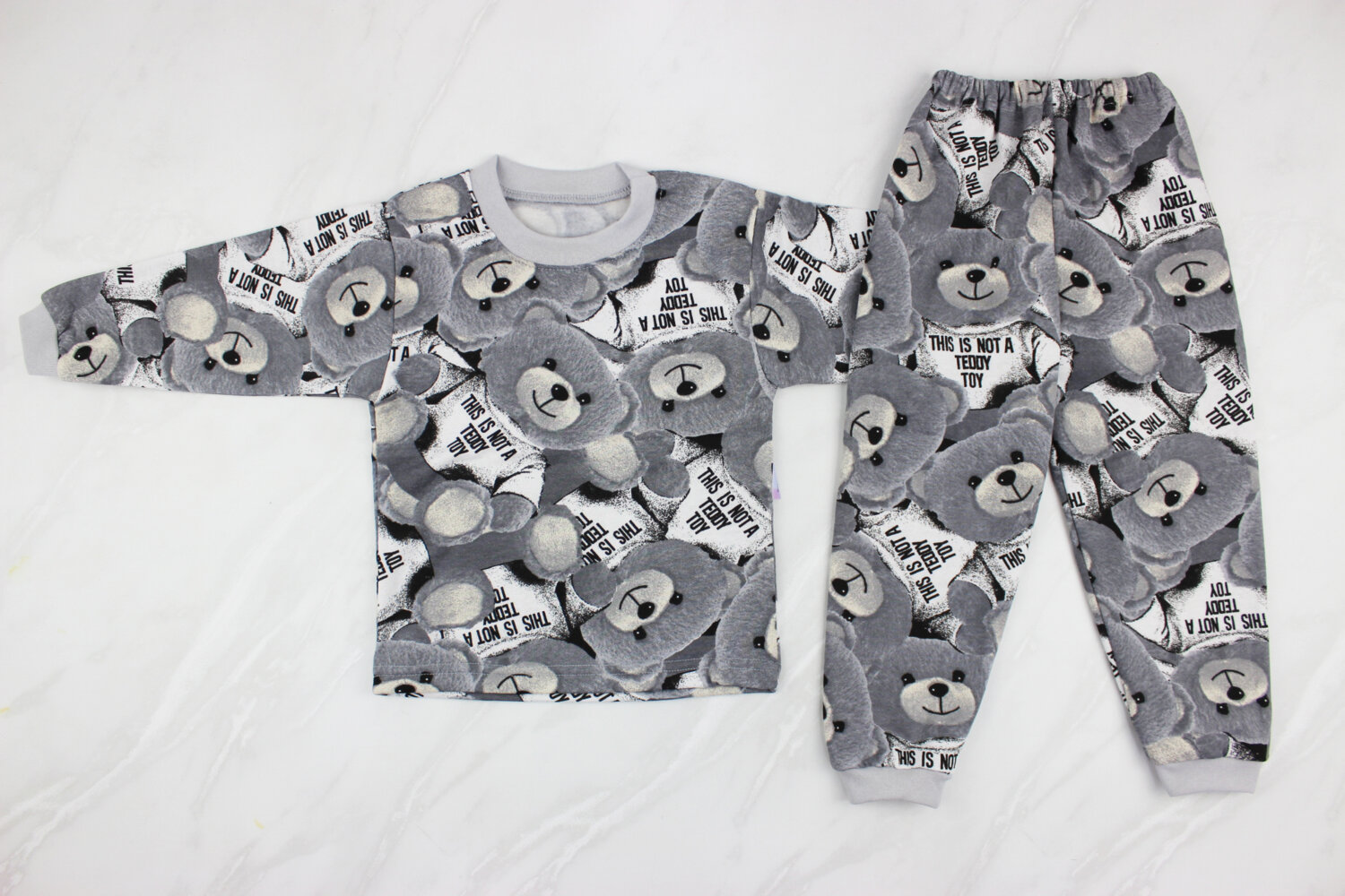 Пижама детская с начесом (от 86см до 128см рост)