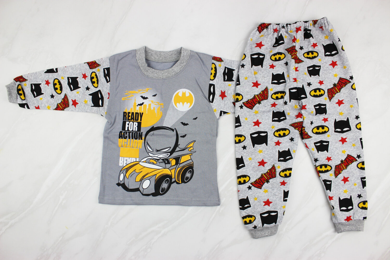 Пижама детская с начесом (от 86см до 128см рост)