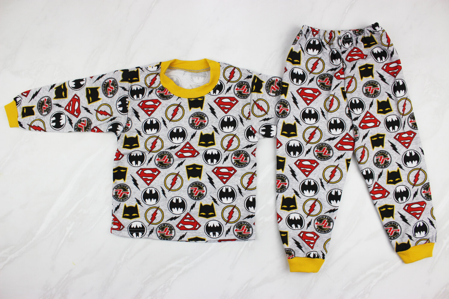 Пижама детская с начесом (от 86см до 128см рост)