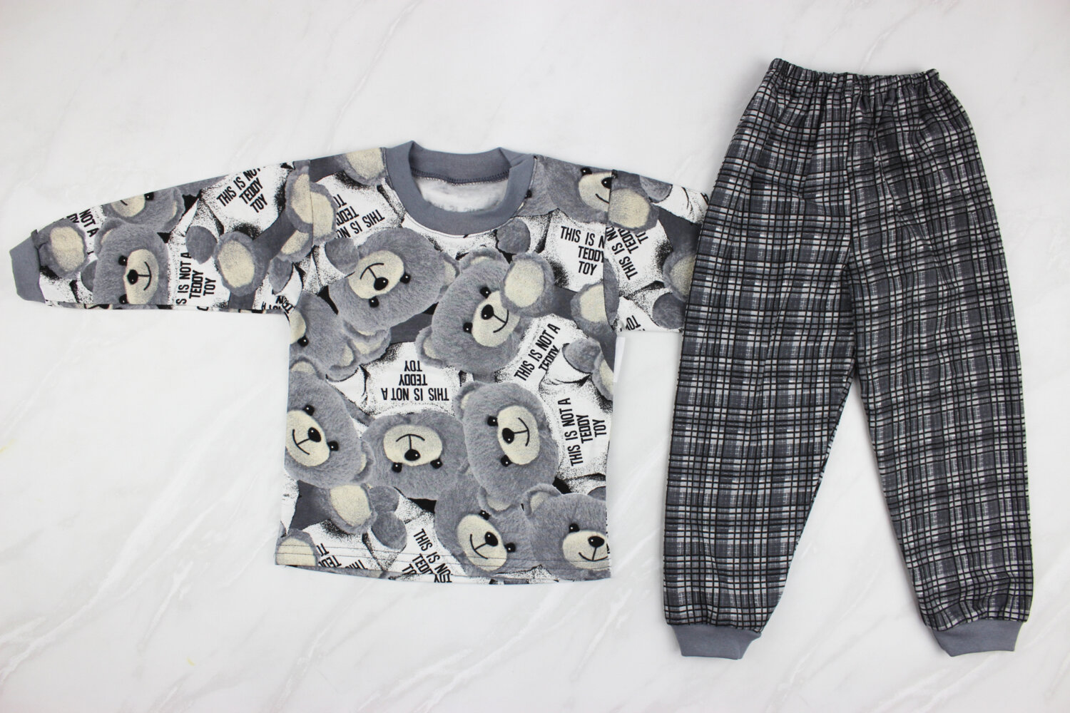 Пижама детская с начесом (от 86см до 128см рост)