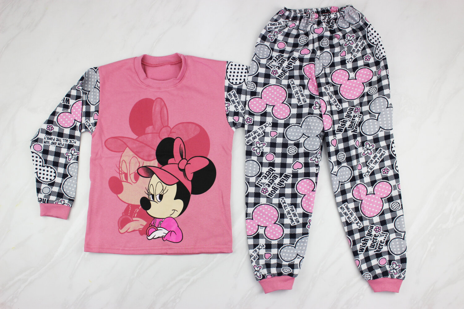 Пижама детская с начесом (от 122см до 140см рост)