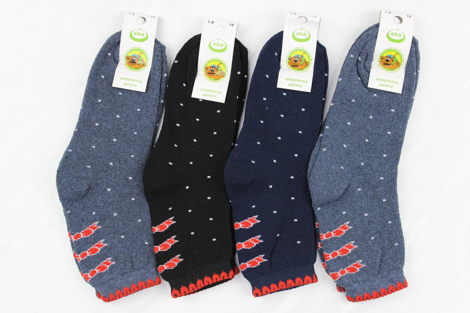 Шкарпетки дитячі махрові (18 розмір)