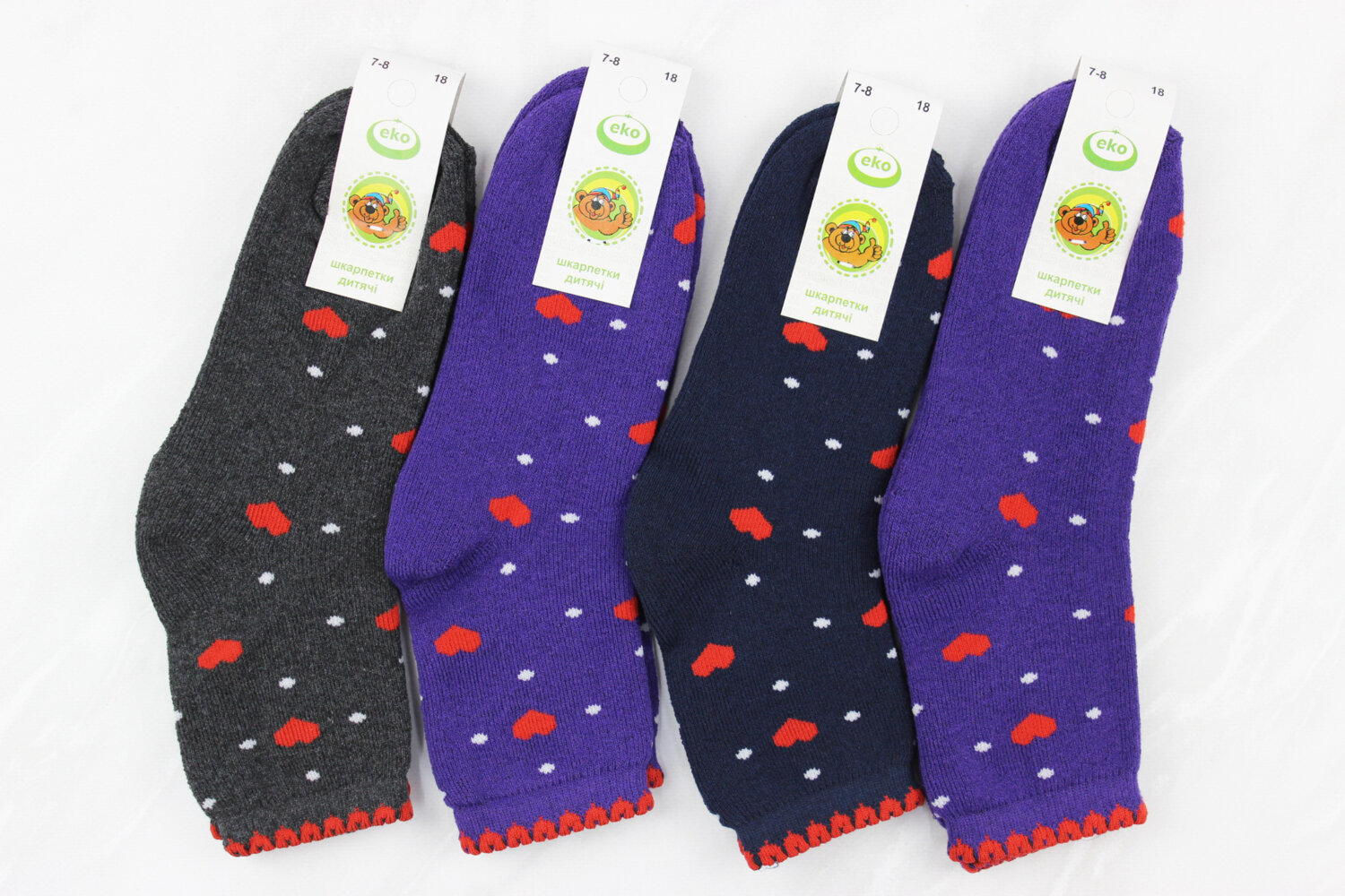 Шкарпетки дитячі махрові (18 розмір)