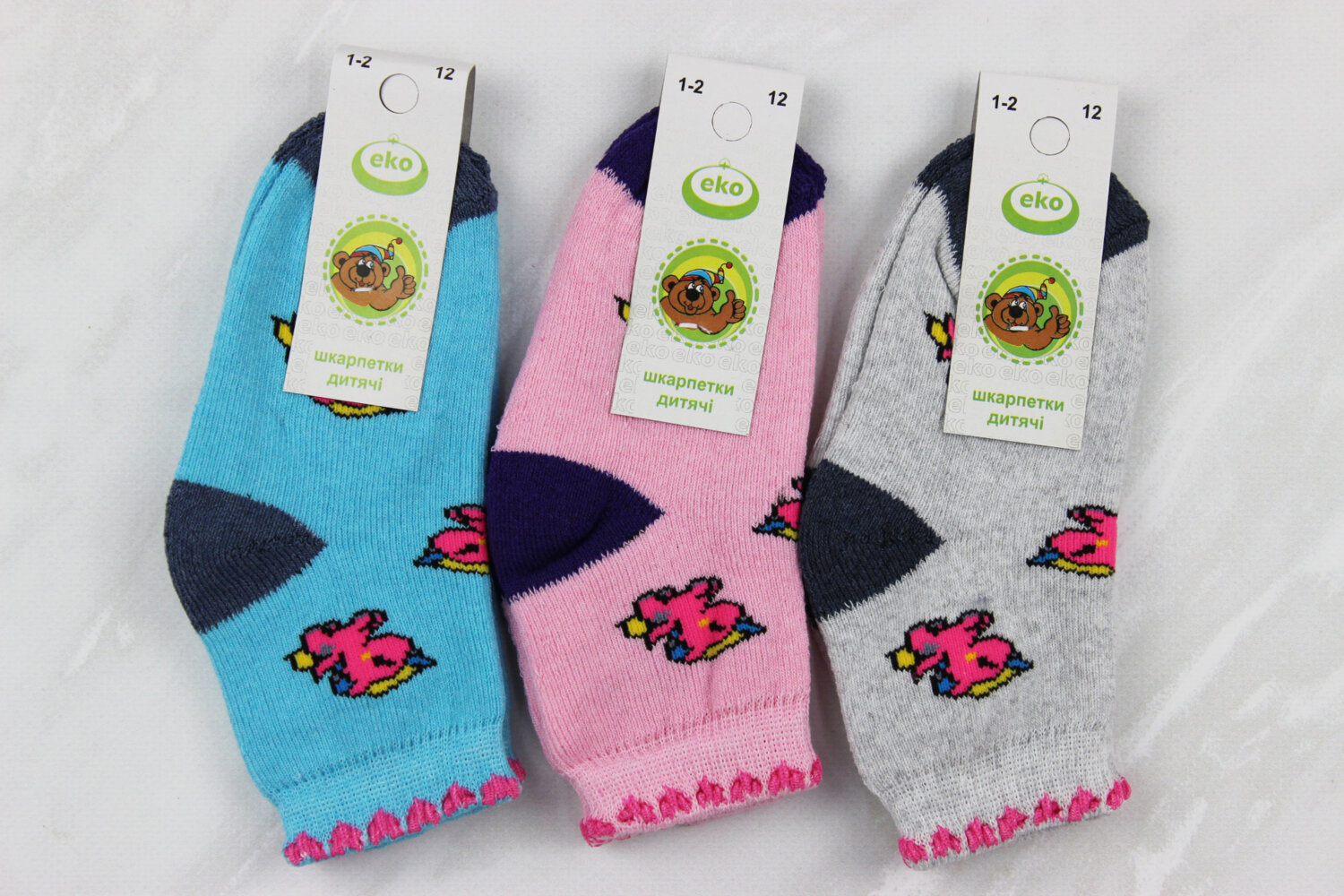 Шкарпетки дитячі махрові (12 розмір)